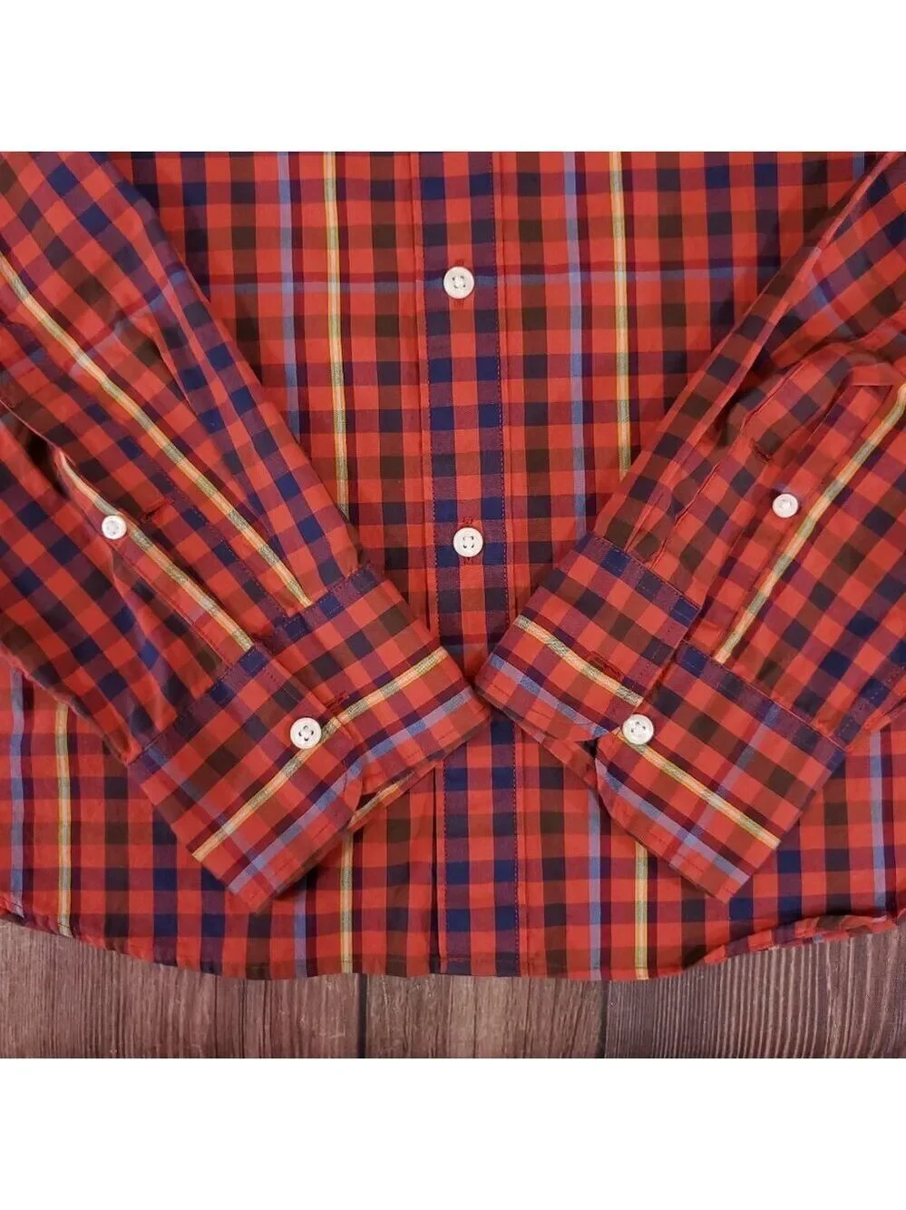 J Crew Mens Medium Secret Wash Slim Fit Long Sleeve Button Down Shirt Stretch